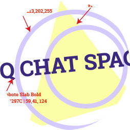 Caracteristicas de Logo de Q Chat Space